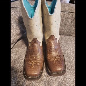 Teal Justin Boots